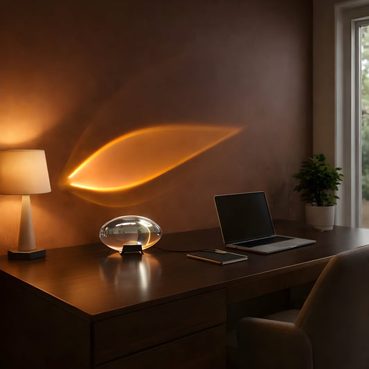 Diora Modern Geometric Table Lamp – Adjustable Lighting for Cozy Spaces