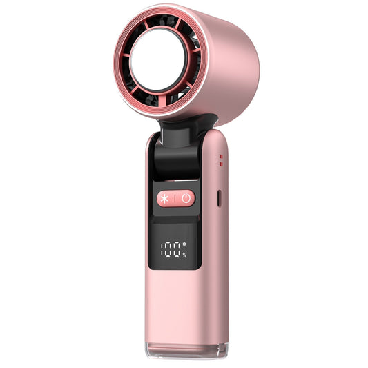 Fiora Women’s Pink Handheld Fan – 100-Speed Portable Cooling Device 0