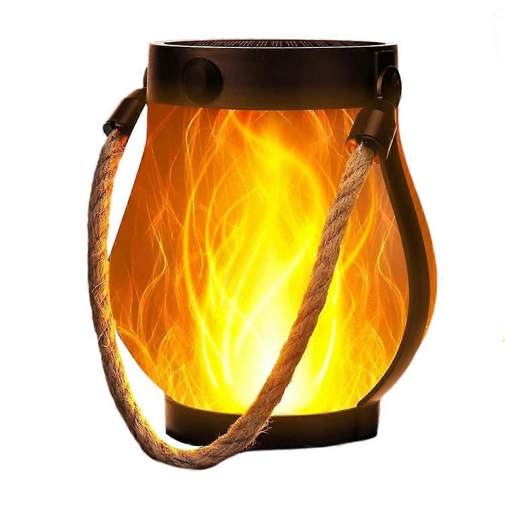 Flicker Outdoor Solar Lantern – USB Rechargeable Waterproof Garden Light 0