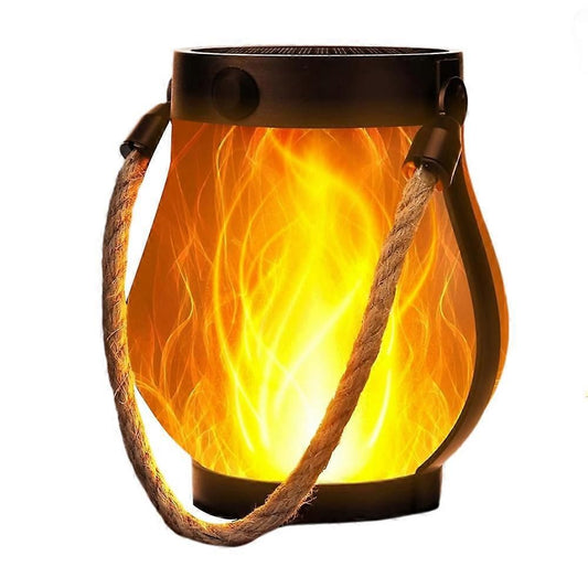Flicker Outdoor Solar Lantern – USB Rechargeable Waterproof Garden Light 0