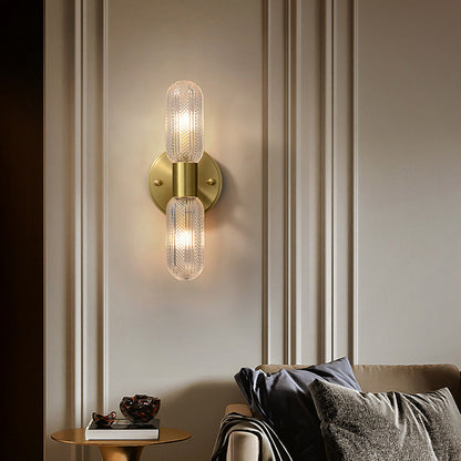 Galet Indoor Brass Wall Sconce – Dual LED Up and Down Wall Lighting