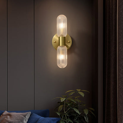 Galet Indoor Brass Wall Sconce – Dual LED Up and Down Wall Lighting