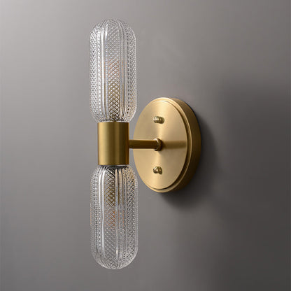 Galet Indoor Brass Wall Sconce – Dual LED Up and Down Wall Lighting