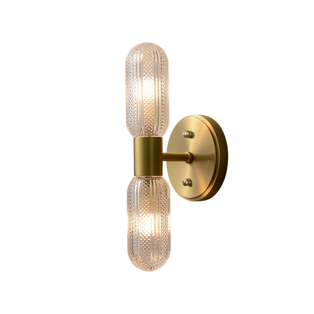 Galet Indoor Brass Wall Sconce – Dual LED Up and Down Wall Lighting