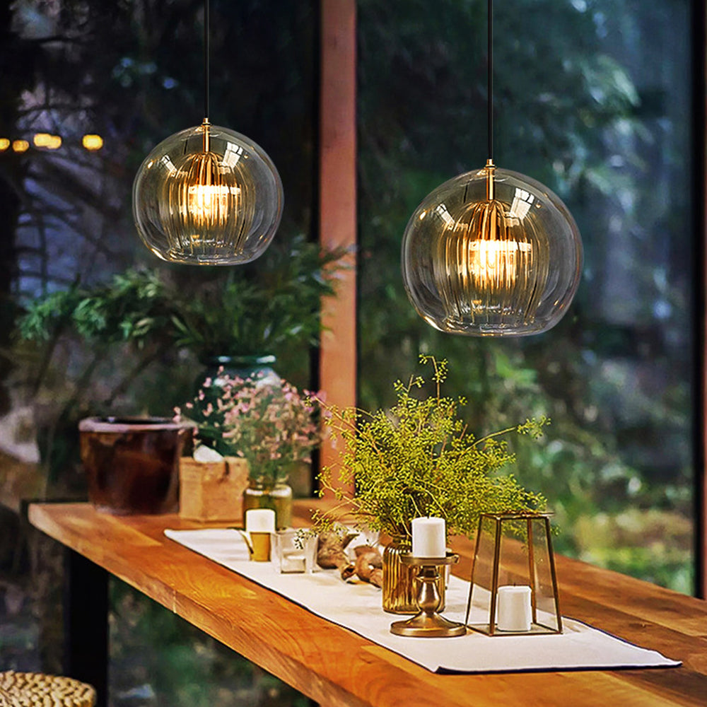 Galio Modern Black Glass Pendant Light – Stylish Ambient  Lighting