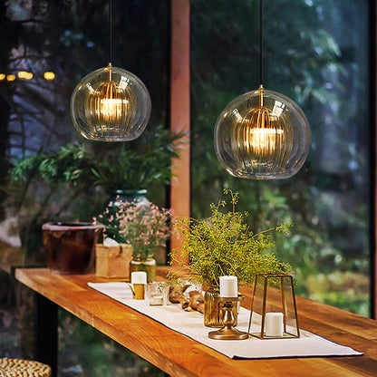 Galio Modern Black Glass Pendant Light – Stylish Ambient  Lighting