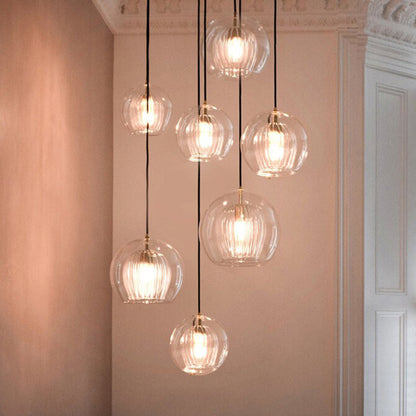 Galio Modern Black Glass Pendant Light – Stylish Ambient  Lighting