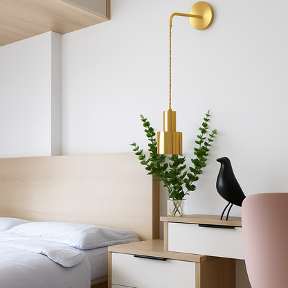 Jini Modern Gold Wall Light – Stylish Sconce for Ambient Illumination