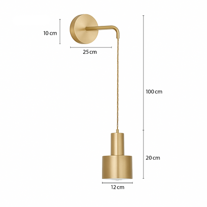 Jini Modern Gold Wall Light – Stylish Sconce for Ambient Illumination