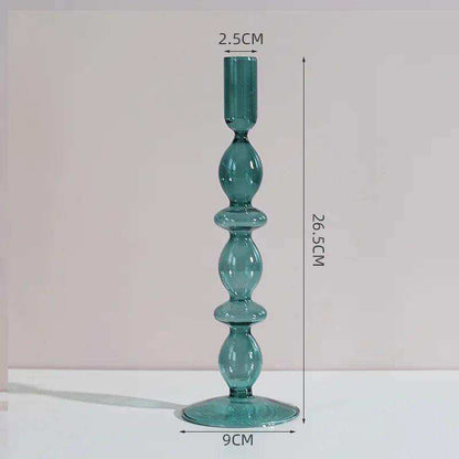 Rosa Stylish Glass Candle Holders – Elegant Decorative Accent for Any Space