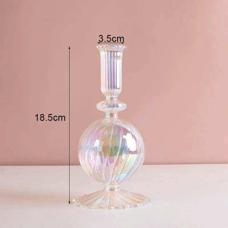 Rosa Stylish Glass Candle Holders – Elegant Decorative Accent for Any Space