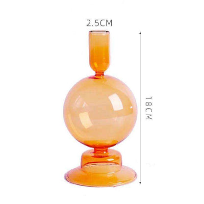 Rosa Stylish Glass Candle Holders – Elegant Decorative Accent for Any Space