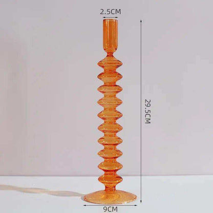 Rosa Stylish Glass Candle Holders – Elegant Decorative Accent for Any Space