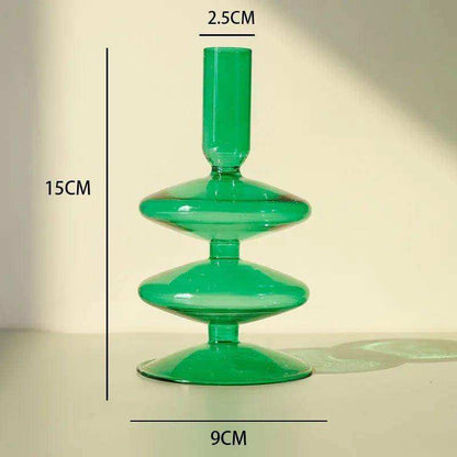 Rosa Stylish Glass Candle Holders – Elegant Decorative Accent for Any Space