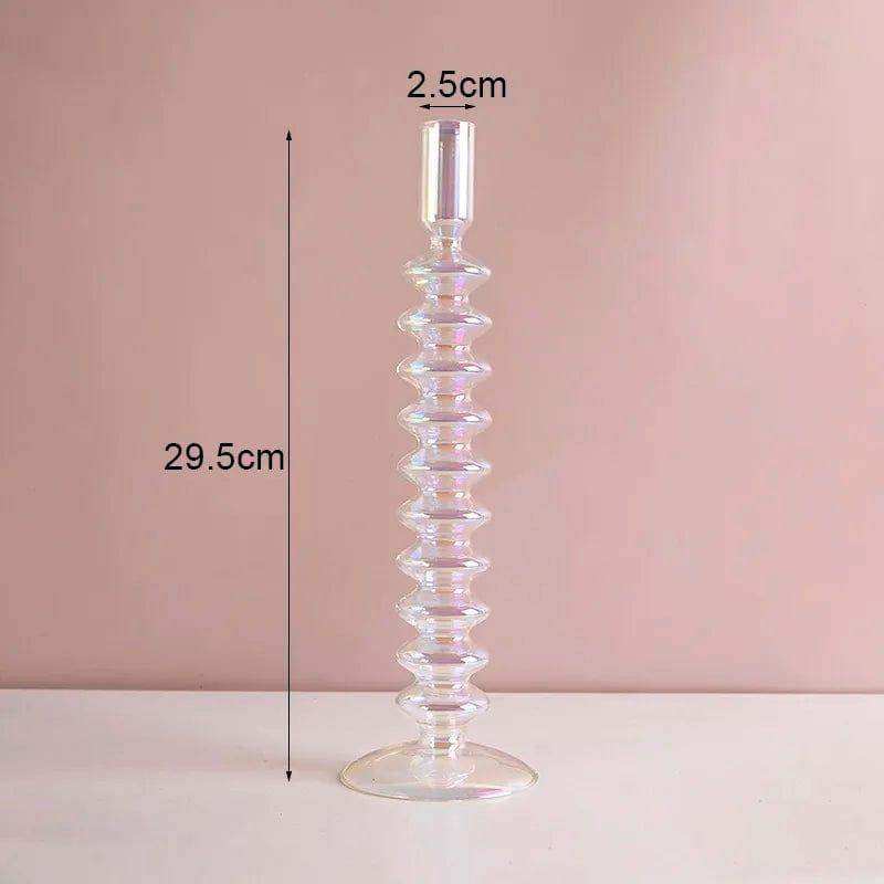 Rosa Stylish Glass Candle Holders – Elegant Decorative Accent for Any Space