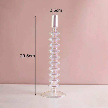 Rosa Stylish Glass Candle Holders – Elegant Decorative Accent for Any Space