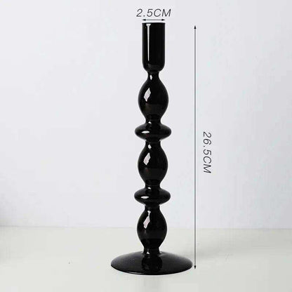 Rosa Stylish Glass Candle Holders – Elegant Decorative Accent for Any Space