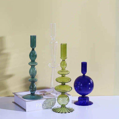Rosa Stylish Glass Candle Holders – Elegant Decorative Accent for Any Space