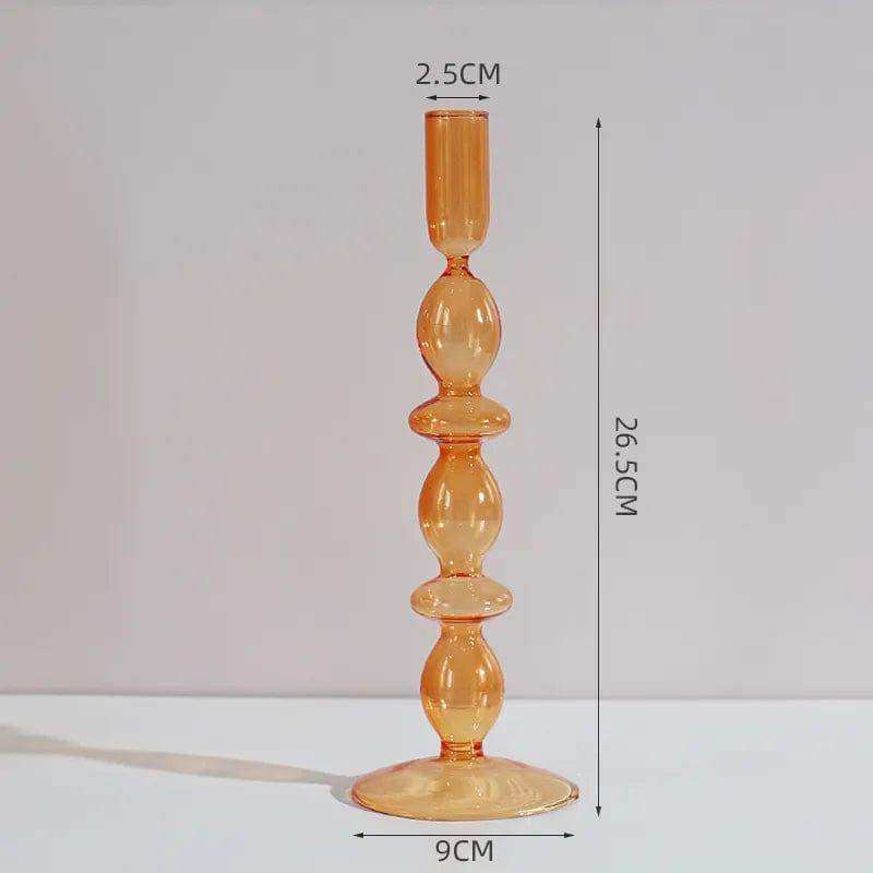 Rosa Stylish Glass Candle Holders – Elegant Decorative Accent for Any Space