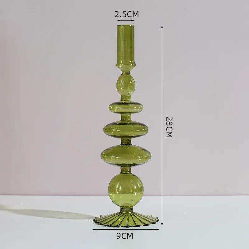 Rosa Stylish Glass Candle Holders – Elegant Decorative Accent for Any Space