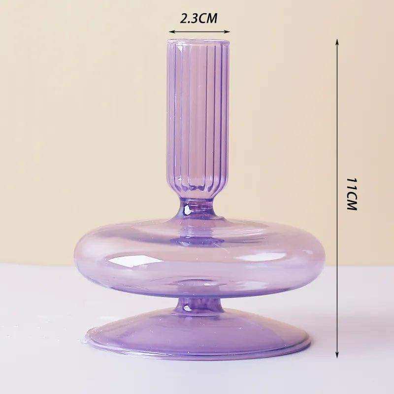 Rosa Stylish Glass Candle Holders – Elegant Decorative Accent for Any Space