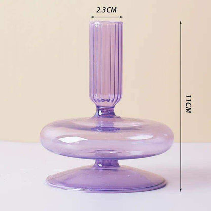 Rosa Stylish Glass Candle Holders – Elegant Decorative Accent for Any Space