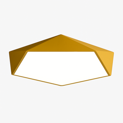 Geo Modern LED Ceiling Light – Geometric Dimmable Flush Mount Design