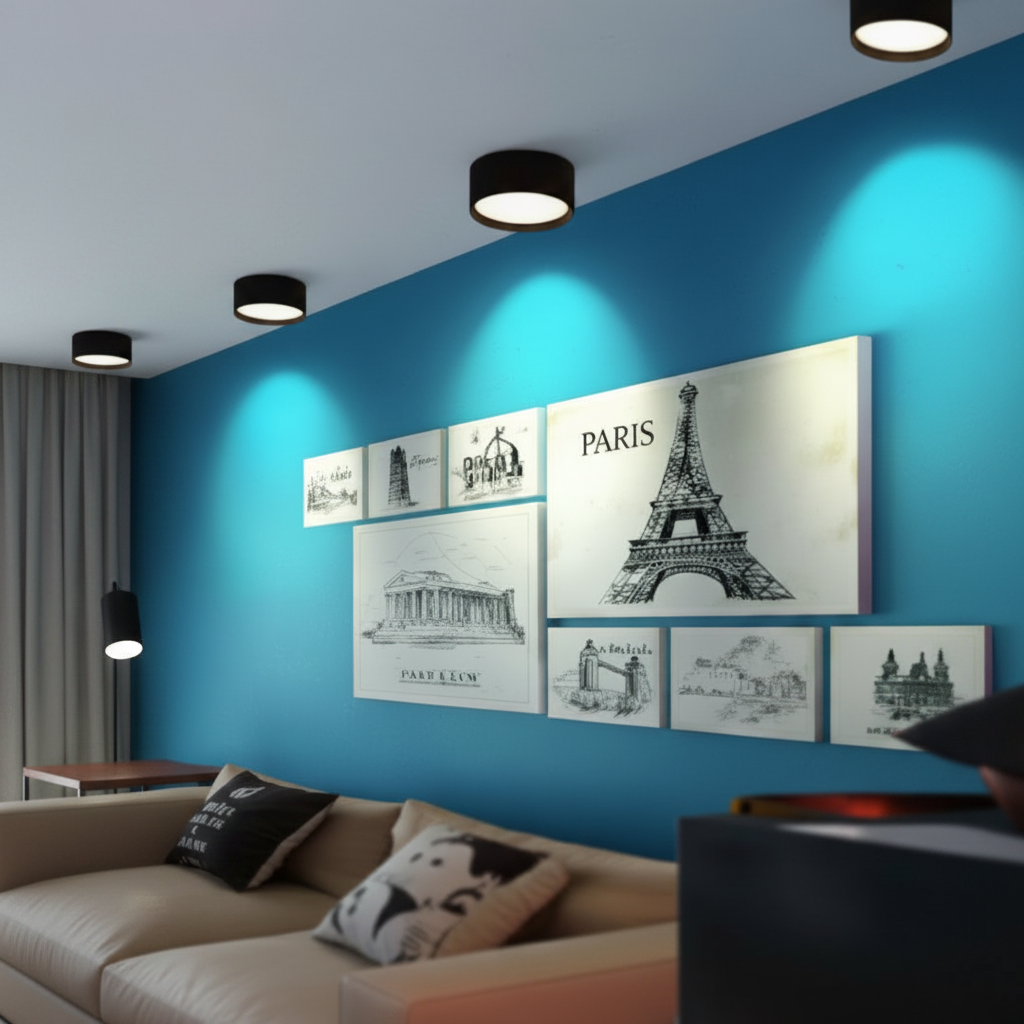 Elvara Ultra-Thin Modern LED Ceiling Light for Elegant Interiors