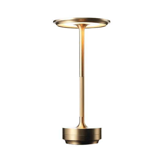Carmon Elegant Gold Table Lamp – Wireless Modern Design for Cozy Lighting