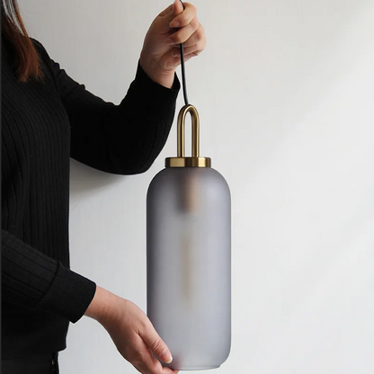 Haven Nordic Glass Pendant Light – Elegant Smoked Finish for Kitchen Islands