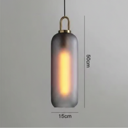 Haven Nordic Glass Pendant Light – Elegant Smoked Finish for Kitchen Islands