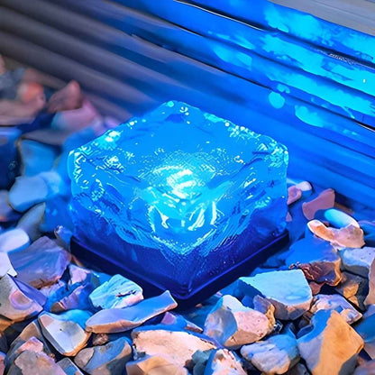 Glacira Solar Garden Lights Ice Cube Outdoor Pathway Illumination