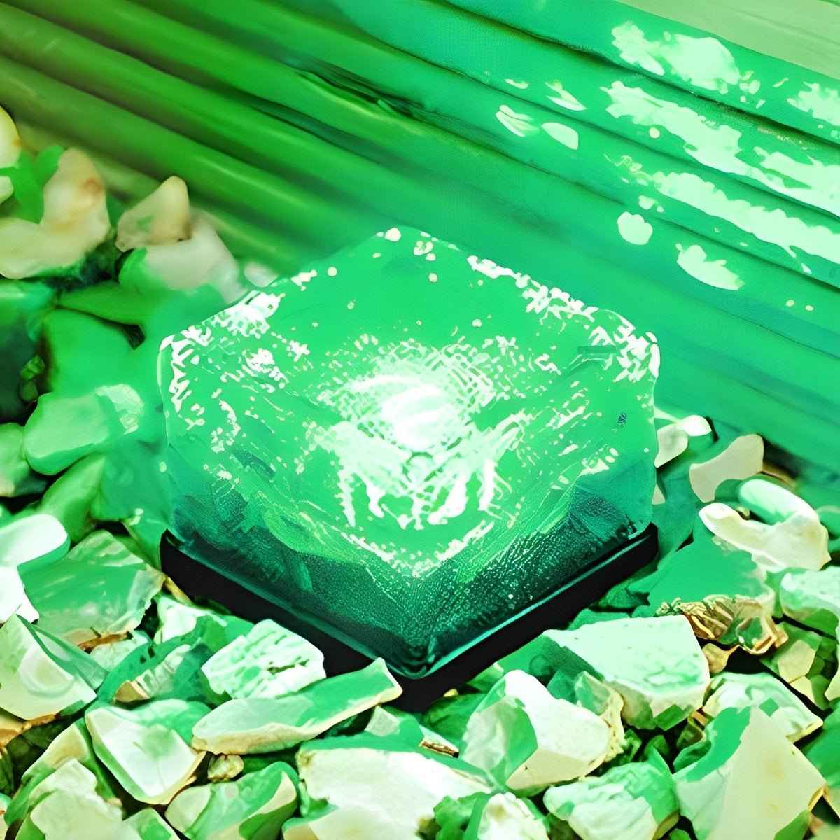 Glacira Solar Garden Lights Ice Cube Outdoor Pathway Illumination