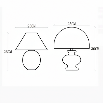 Ash Linen Brown Table Lamp for Warm Bedside Lighting