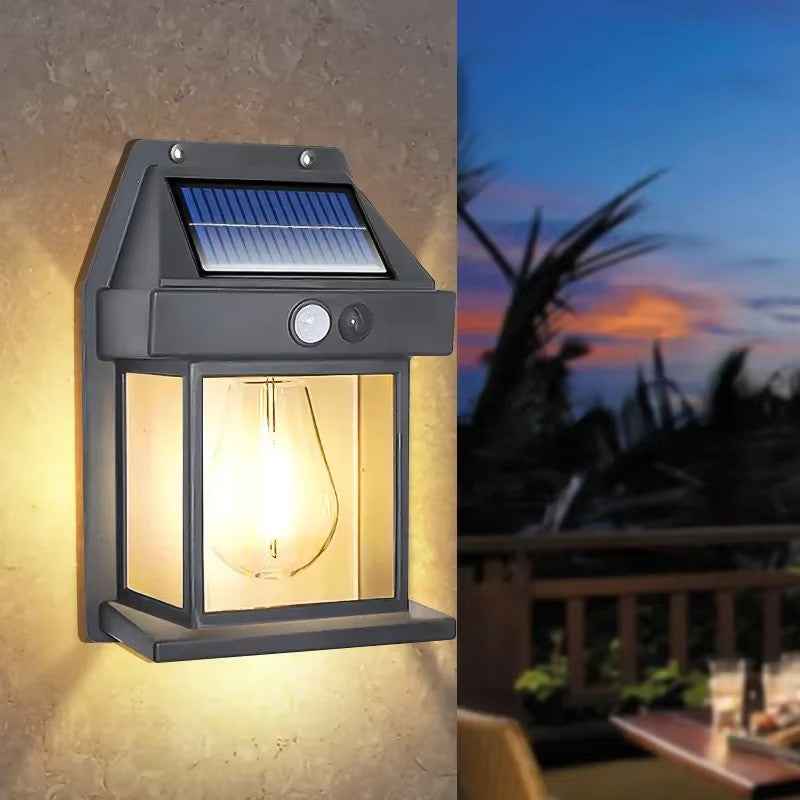 SunLuxe Heritage Solar Motion Sensor Wall Light for Gardens