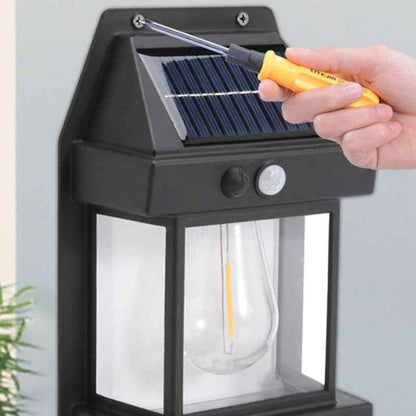 SunLuxe Heritage Solar Motion Sensor Wall Light for Gardens