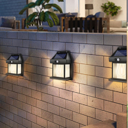 SunLuxe Heritage Solar Motion Sensor Wall Light for Gardens