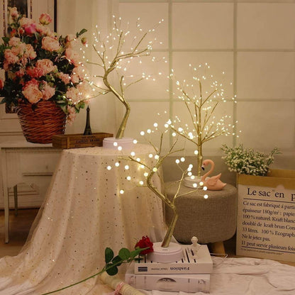 Elara Glow Tree Lamp with Warm White LED Ambient Lighting