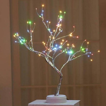 Elara Glow Tree Lamp with Warm White LED Ambient Lighting