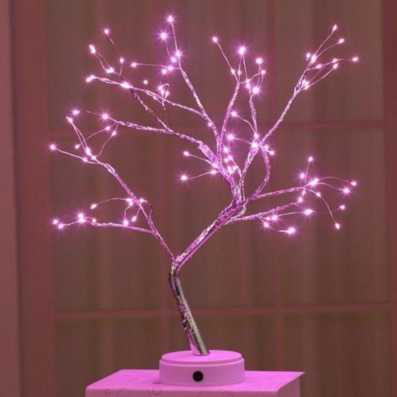 Elara Glow Tree Lamp with Warm White LED Ambient Lighting