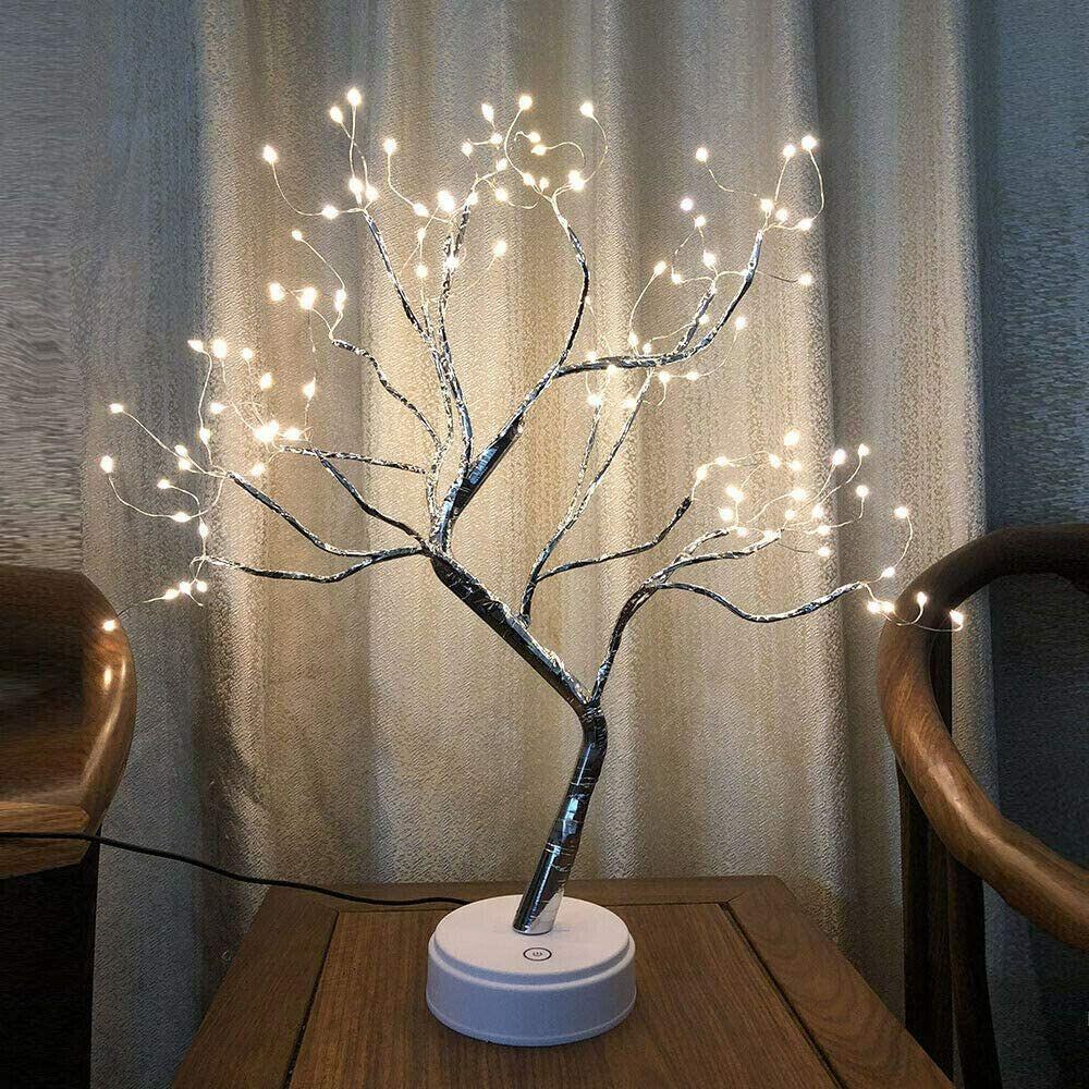 Elara Glow Tree Lamp with Warm White LED Ambient Lighting