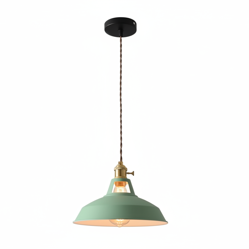Ivey Pendant Lighting – Colorful Adjustable Barn Shade for Modern Interiors