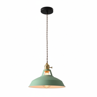 Ivey Pendant Lighting – Colorful Adjustable Barn Shade for Modern Interiors