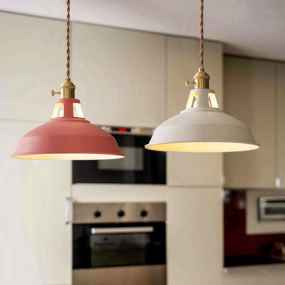 Ivey Pendant Lighting – Colorful Adjustable Barn Shade for Modern Interiors