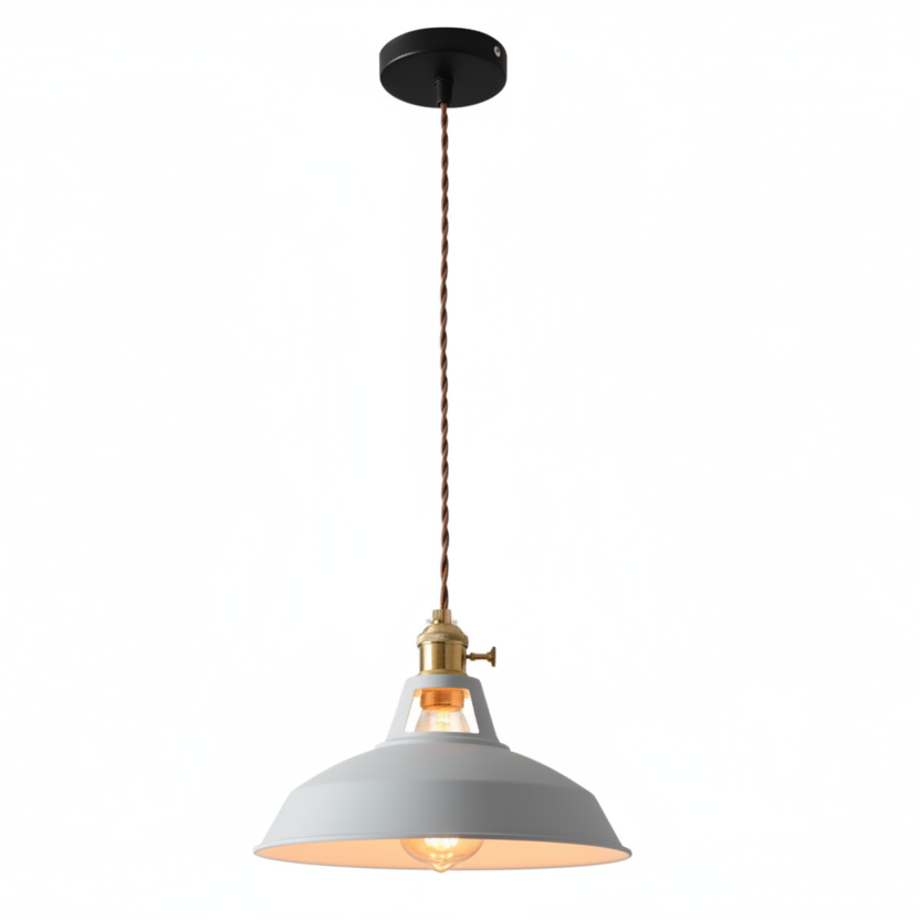 Ivey Pendant Lighting – Colorful Adjustable Barn Shade for Modern Interiors