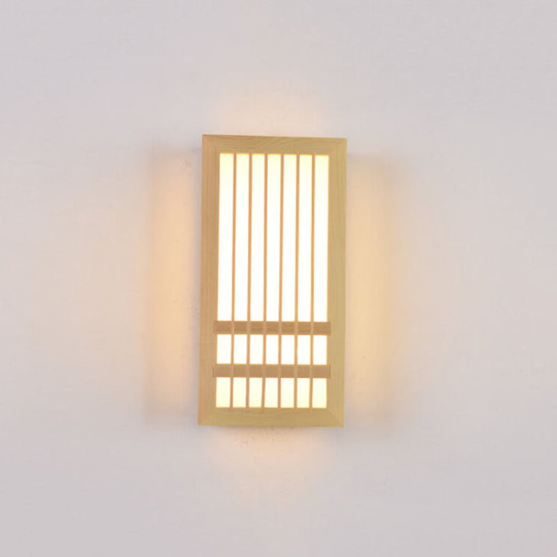 Yorven Modern Wall Sconce Lighting Natural Wood Warm LED Design
