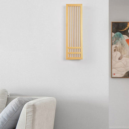 Yorven Modern Wall Sconce Lighting Natural Wood Warm LED Design