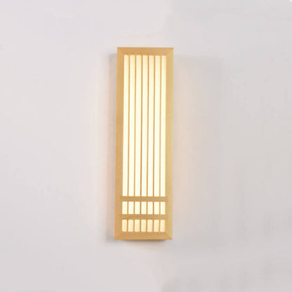 Yorven Modern Wall Sconce Lighting Natural Wood Warm LED Design