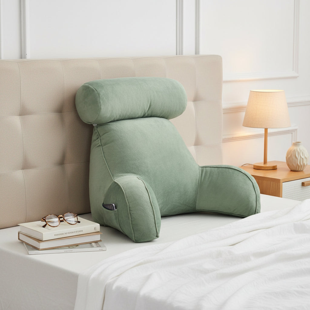 Nerava Backrest Cushion with Adjustable Neck Support for Relaxation