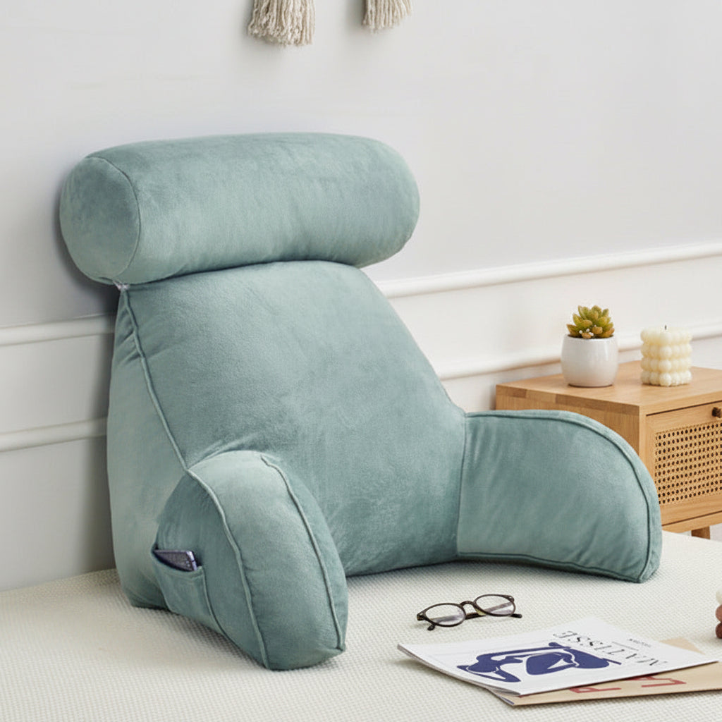 Nerava Backrest Cushion with Adjustable Neck Support for Relaxation